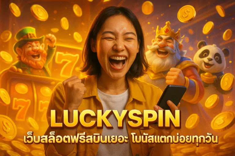LUCKYSPIN เว็บสล็อตฟรีสปินเยอะ โบนัสแตกบ่อยทุกวัน