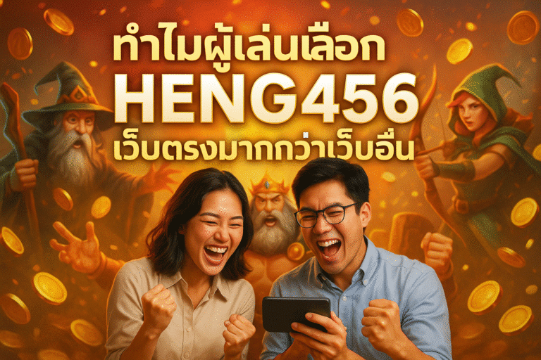 ทำไมผู้เล่นเลือก HENG456 เว็บตรงมากกว่าเว็บอื่น