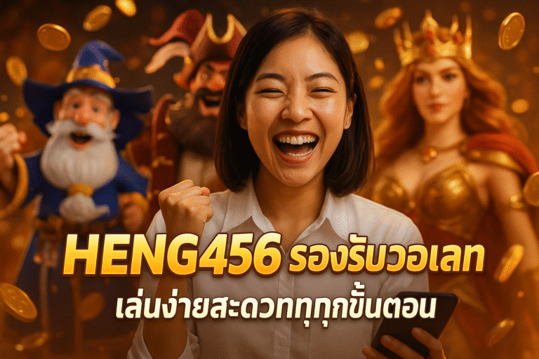 HENG456 รองรับวอเลท เล่นง่ายสะดวกทุกขั้นตอน